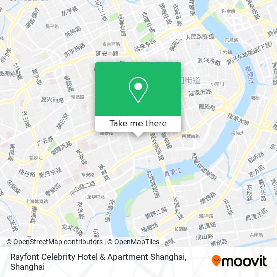 Rayfont Celebrity Hotel & Apartment Shanghai map