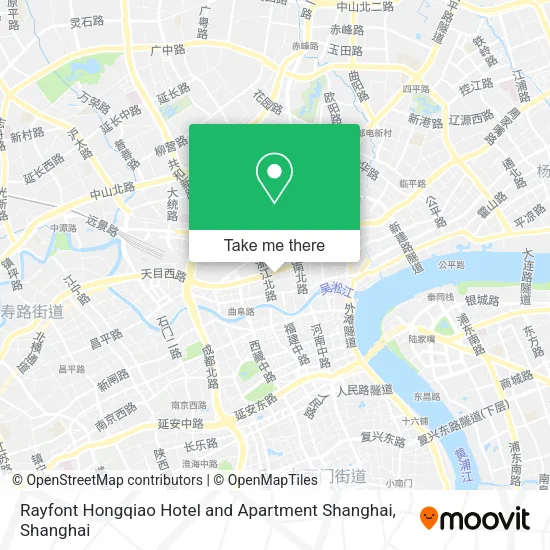 Rayfont Hongqiao Hotel and Apartment Shanghai map