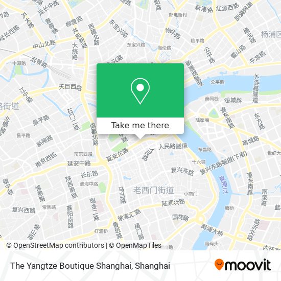The Yangtze Boutique Shanghai map