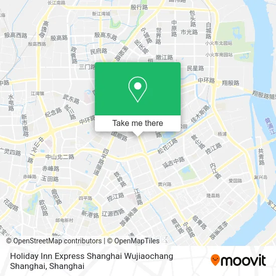Holiday Inn Express Shanghai Wujiaochang Shanghai map