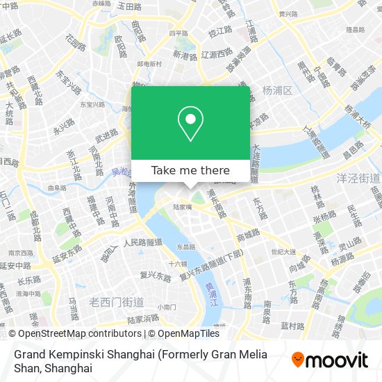 Grand Kempinski Shanghai map