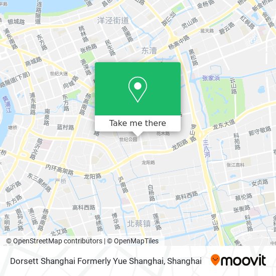 Dorsett Shanghai Formerly Yue Shanghai map