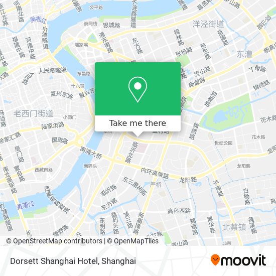 Dorsett Shanghai Hotel map