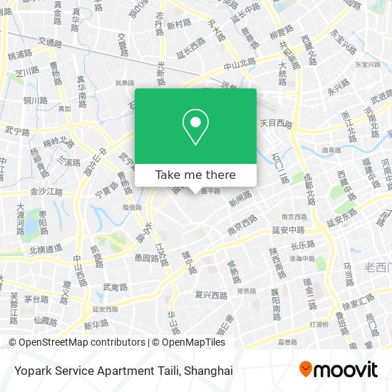 Yopark Service Apartment Taili map