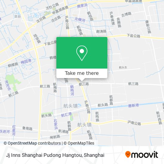 Jj Inns Shanghai Pudong Hangtou map