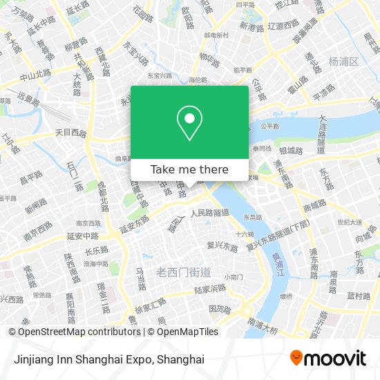 Jinjiang Inn Shanghai Expo map