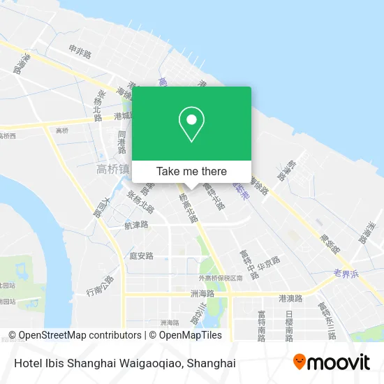 Hotel Ibis Shanghai Waigaoqiao map