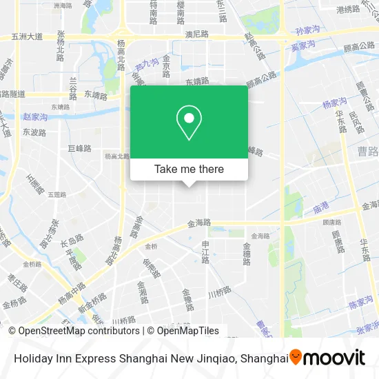 Holiday Inn Express Shanghai New Jinqiao map