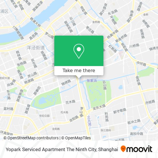Yopark Serviced Apartment The Ninth City map