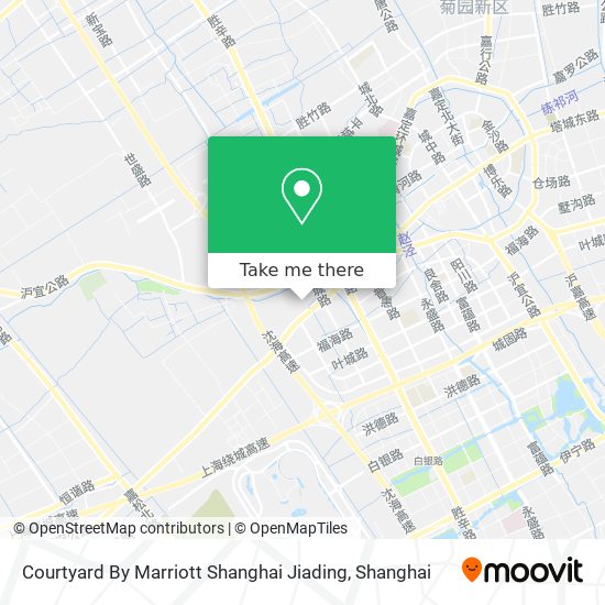 Courtyard By Marriott Shanghai Jiading map