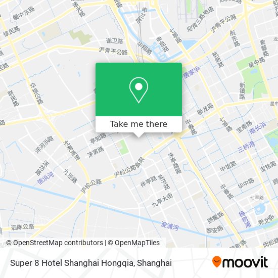 Super 8 Hotel Shanghai Hongqia map