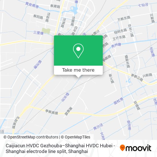 Caijiacun HVDC Gezhouba–Shanghai HVDC Hubei - Shanghai electrode line split map