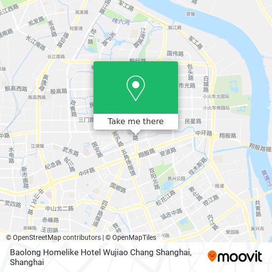 Baolong Homelike Hotel Wujiao Chang Shanghai map