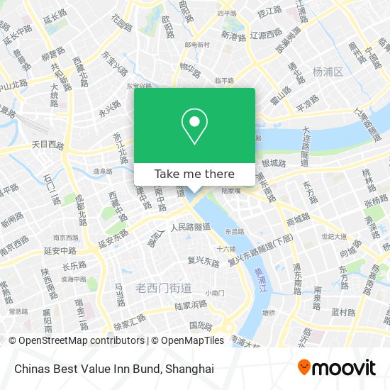 Chinas Best Value Inn Bund map