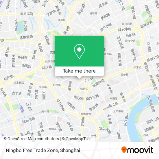 Ningbo Free Trade Zone map