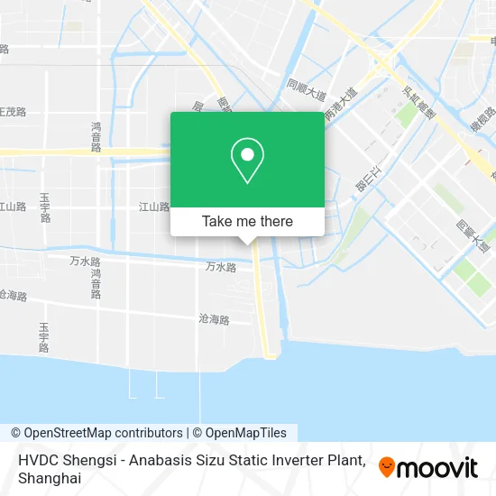 HVDC Shengsi - Anabasis Sizu Static Inverter Plant map
