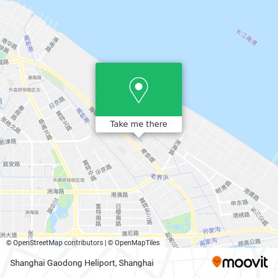 Shanghai Gaodong Heliport map