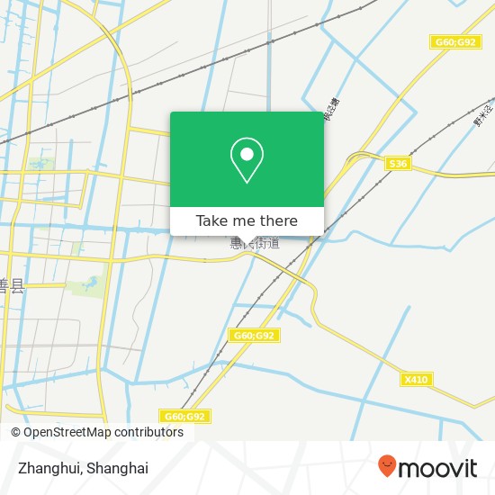 Zhanghui map