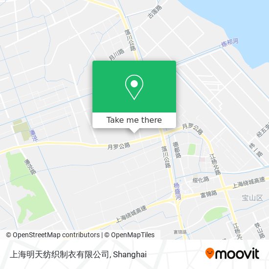上海明天纺织制衣有限公司 map