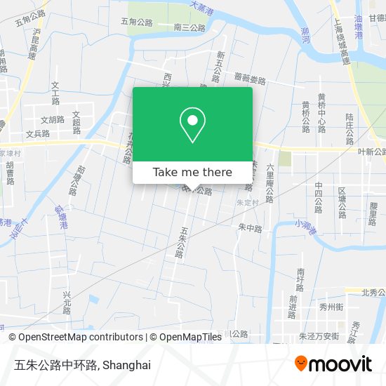 五朱公路中环路 map