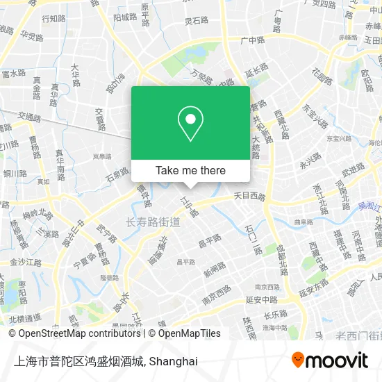 上海市普陀区鸿盛烟酒城 map