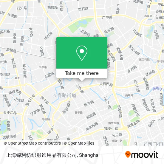 上海锦利纺织服饰用品有限公司 map