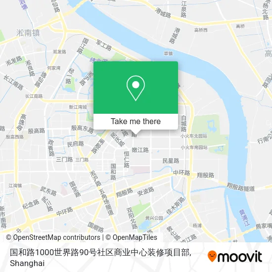 国和路1000世界路90号社区商业中心装修项目部 map