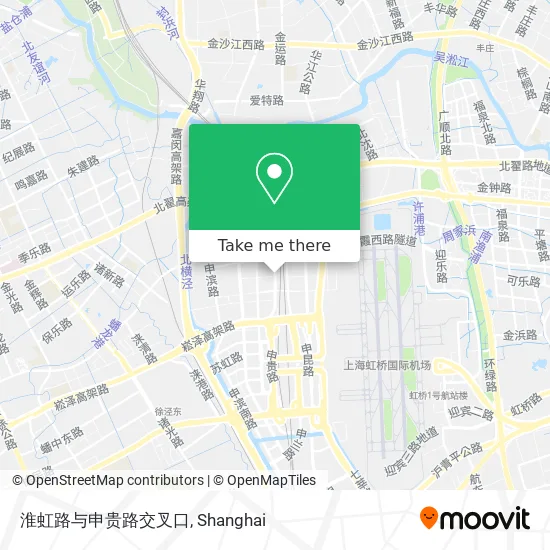 淮虹路与申贵路交叉口 map
