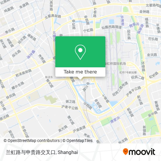 兰虹路与申贵路交叉口 map