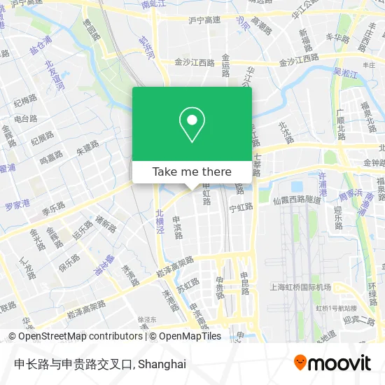 申长路与申贵路交叉口 map