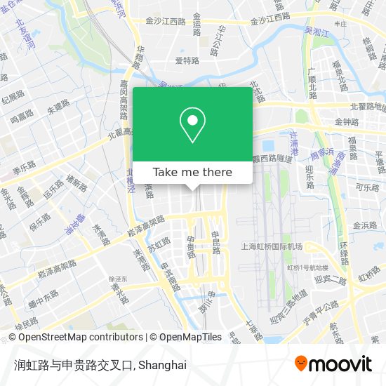 润虹路与申贵路交叉口 map