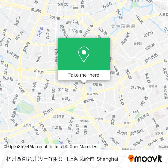 杭州西湖龙井茶叶有限公司上海总经销 map