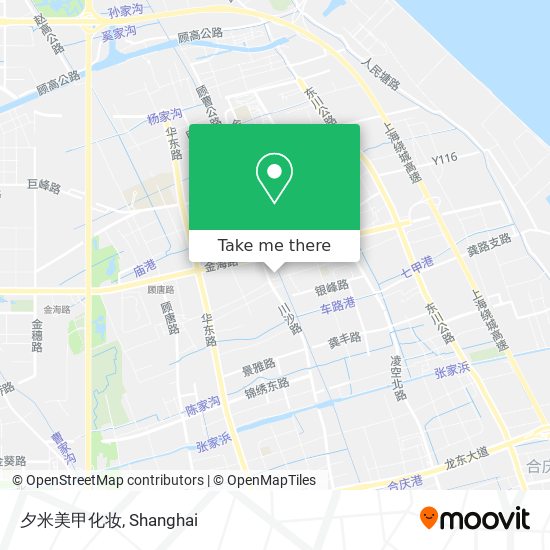 夕米美甲化妆 map