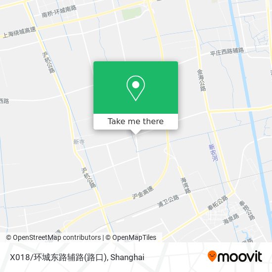 X018/环城东路辅路(路口) map