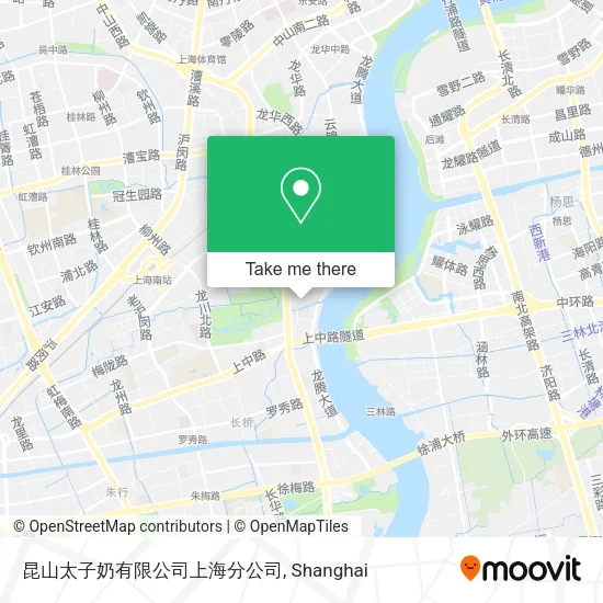 昆山太子奶有限公司上海分公司 map