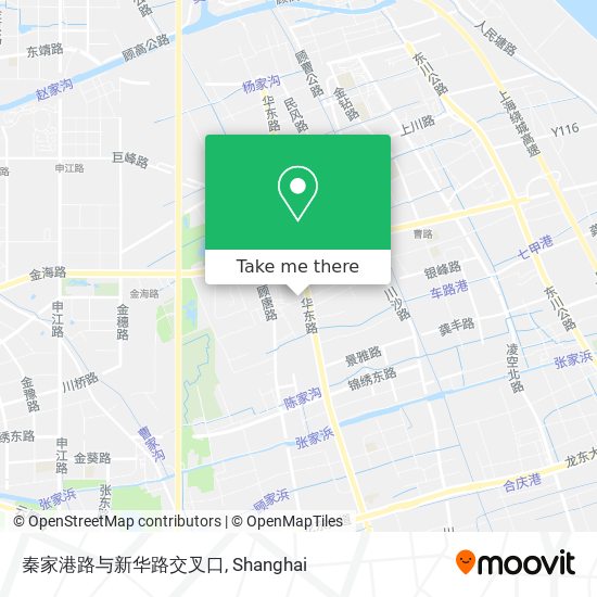 秦家港路与新华路交叉口 map