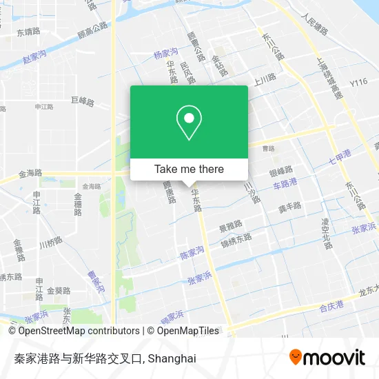 秦家港路与新华路交叉口 map