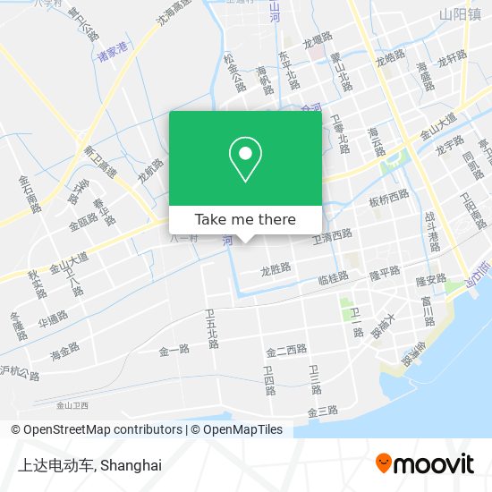 上达电动车 map