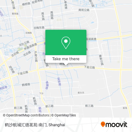 鹤沙航城汇德茗苑-南门 map