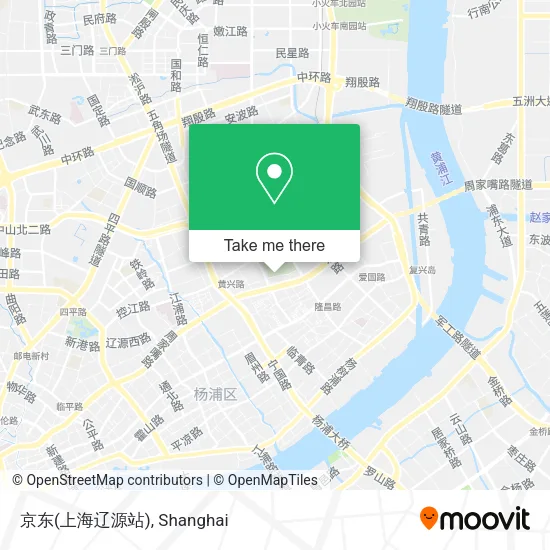 京东(上海辽源站) map
