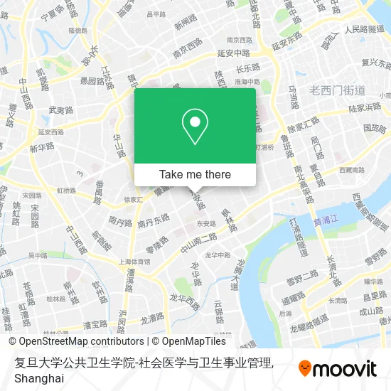 复旦大学公共卫生学院-社会医学与卫生事业管理 map