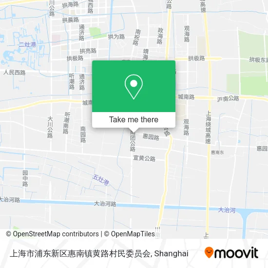 上海市浦东新区惠南镇黄路村民委员会 map