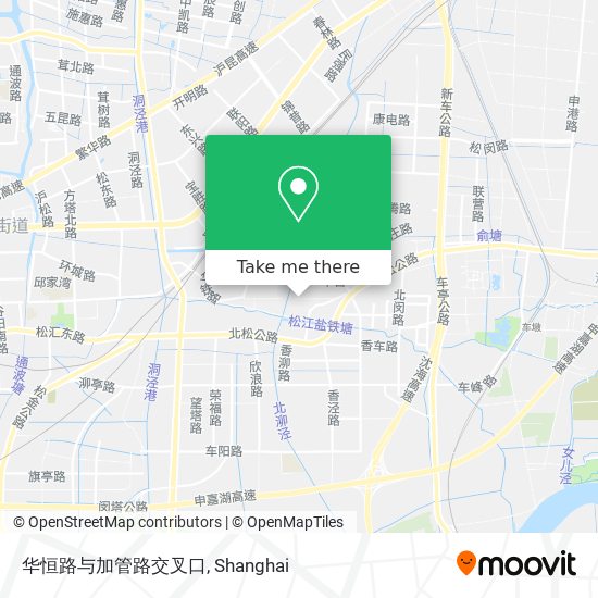 华恒路与加管路交叉口 map