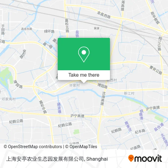 上海安亭农业生态园发展有限公司 map