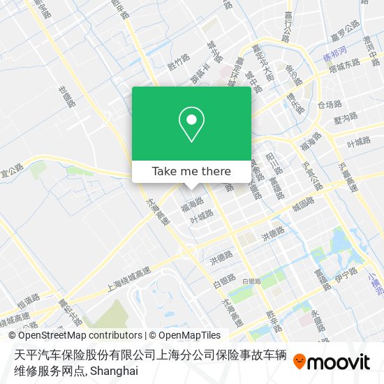 天平汽车保险股份有限公司上海分公司保险事故车辆维修服务网点 map