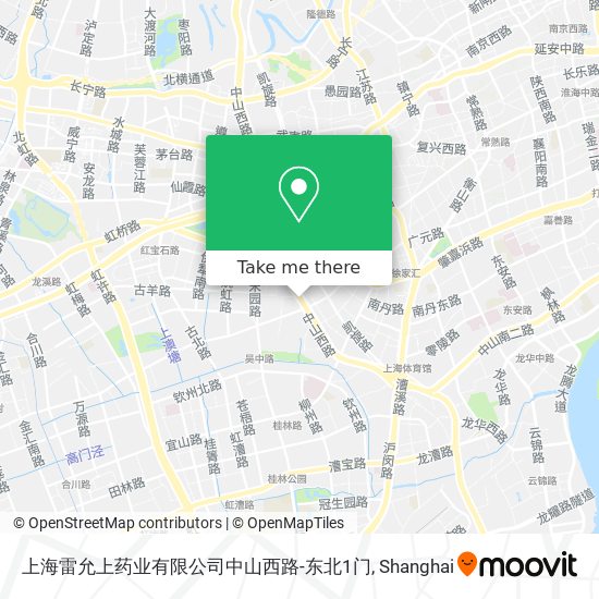 上海雷允上药业有限公司中山西路-东北1门 map