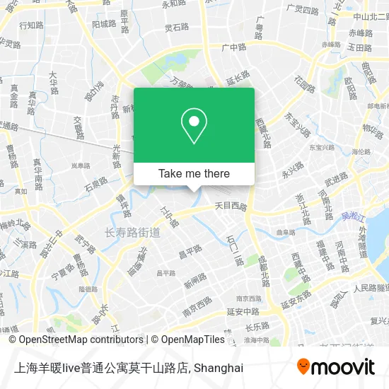 上海羊暖live普通公寓莫干山路店 map