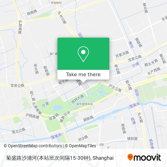 菊盛路沙浦河(本站班次间隔15-30钟) map