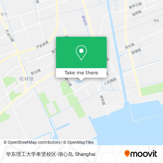华东理工大学奉贤校区-湖心岛 map