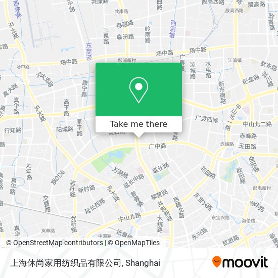 上海休尚家用纺织品有限公司 map